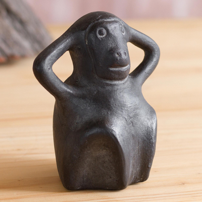 Escultura de cerámica - Réplica de escultura de mono de cerámica Chavin de Perú