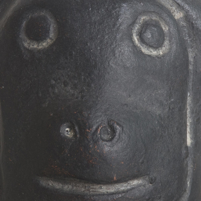 Keramikskulptur - Chavin-Replik einer Affenskulptur aus Keramik aus Peru