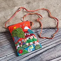 Funda para móvil de mezcla de algodón - Estuche para celular en mezcla de algodón Arpillera Patchwork de Perú