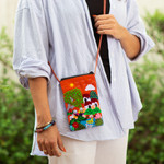 Cotton blend cell phone case, 'Afternoon in the Andes' - Cotton Blend Arpillera Patchwork Cell Phone Case from Peru