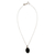 Obsidian pendant necklace, 'Lovely Facet' - Faceted Onyx Pendant Necklace from Peru (image 2d) thumbail