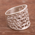 Sterling silver band ring, 'Vintage Infinity' - Infinity Pattern Sterling Silver Band Ring from Peru (image 2b) thumbail