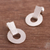 Sterling silver dangle earrings, 'Textured Discs' - Disc-Shaped Sterling Silver Dangle Earrings from Peru