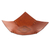 Leather catchall, 'Square Lasso' - Square Pattern Leather Catchall from Peru thumbail