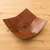 Leather catchall, 'Square Lasso' - Square Pattern Leather Catchall from Peru (image 2b) thumbail