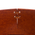 Leather catchall, 'Square Lasso' - Square Pattern Leather Catchall from Peru (image 2f) thumbail