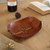 Leather catchall, 'Gothic Flower' - Handcrafted Leather Catchall from Peru (image 2) thumbail