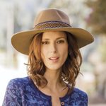 Alpaca and wool blend felt hat, 'Munay in Taupe' - Peruvian Alpaca and Wool Blend Felt Hat in Taupe