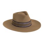 Alpaca and wool blend felt hat, 'Munay in Taupe' - Peruvian Alpaca and Wool Blend Felt Hat in Taupe
