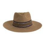 Alpaca and wool blend felt hat, 'Munay in Taupe' - Peruvian Alpaca and Wool Blend Felt Hat in Taupe