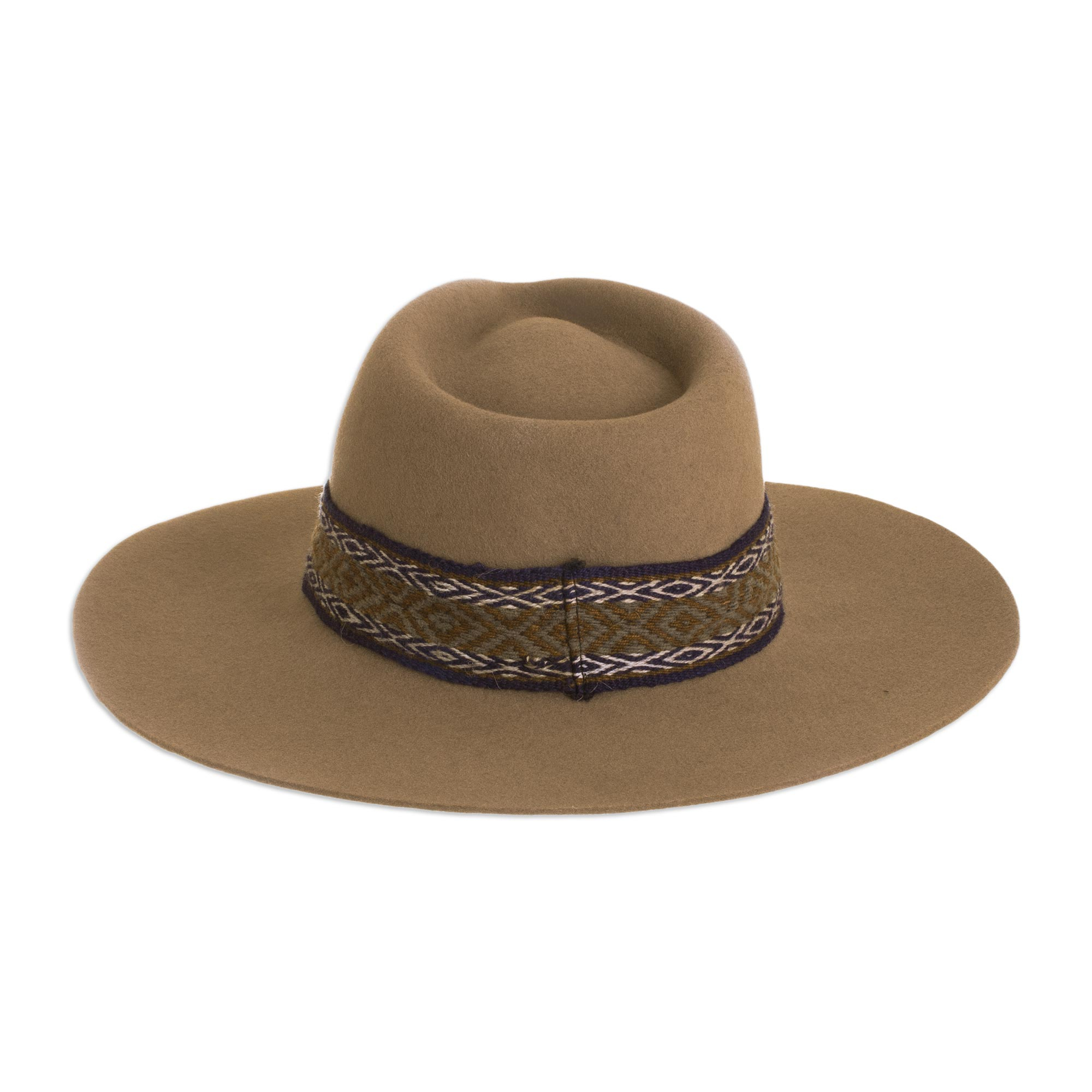 UNICEF Market | Peruvian Alpaca and Wool Blend Felt Hat in Taupe ...