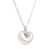 Sterling silver pendant necklace, 'Brilliant Heart' - High-Polish Sterling Silver Heart Necklace from Peru thumbail