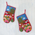 Cotton blend decorative oven mitts, 'Andean Nature' (pair) - Patchwork Cotton Blend Decorative Oven Mitts (Pair) (image 2b) thumbail