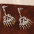 Tiger's eye chandelier earrings, 'Colonial Design' - Ornate Andean Tiger's Eye Chandelier Earrings