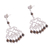 Tiger's eye chandelier earrings, 'Colonial Design' - Ornate Andean Tiger's Eye Chandelier Earrings