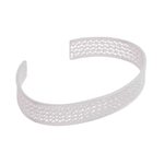 Sterling silver filigree cuff bracelet, 'Colonial Shine' - Sterling Silver Filigree Cuff Bracelet from Peru