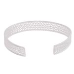 Sterling silver filigree cuff bracelet, 'Colonial Shine' - Sterling Silver Filigree Cuff Bracelet from Peru