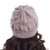 100% alpaca knit hat, 'Andean Comfort in Mauve' - Hand-Knit 100% Alpaca Hat in Mauve from Peru (image 2c) thumbail