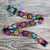 Wool belt, 'Andean Multicolor' - Multicolored Embroidered Wool Belt from Peru thumbail