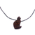 Wood pendant necklace, 'Obedient Cat' - Guacayan Wood Cat Pendant Necklace from Peru (image 2a) thumbail