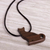 Wood pendant necklace, 'Watchful Cat' - Handmade Wood Cat Pendant Necklace from Peru (image 2b) thumbail