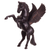 Cedar wood sculpture, 'Magic Pegasus' - Hand-Carved Cedar Wood Pegasus Sculpture from Peru thumbail