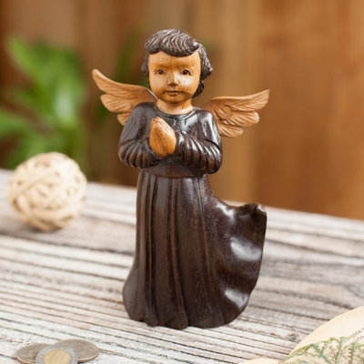 Cedar wood sculpture, Celestial Angel