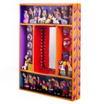 Wood wall mirror, 'Ayacucho Birth' - Retablo-Style Nativity Wood Wall Mirror from Peru