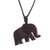 Wood pendant necklace, 'Mystical Force' - Hand-Carved Wood Elephant Pendant Necklace from Peru (image 2a) thumbail