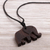 Wood pendant necklace, 'Mystical Force' - Hand-Carved Wood Elephant Pendant Necklace from Peru (image 2b) thumbail