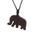 Wood pendant necklace, 'Mystical Force' - Hand-Carved Wood Elephant Pendant Necklace from Peru (image 2c) thumbail
