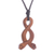Wood pendant necklace, 'Two-Headed Snake' - Wood Pendant Necklace of a Two-Headed Snake from Peru (image 2a) thumbail