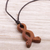 Wood pendant necklace, 'Two-Headed Snake' - Wood Pendant Necklace of a Two-Headed Snake from Peru (image 2b) thumbail