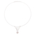 Cultured pearl pendant necklace, 'Pearly Waves' - Wave Motif Cultured Pearl Pendant Necklace from Peru