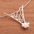 Halskette mit Anhänger aus Zuchtperlen - Halskette mit gewelltem, floralem Zuchtperlen-Anhänger aus Peru