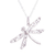 Silver pendant necklace, 'Wings of the Dragonfly' - Artisan Crafted Silver Dragonfly Necklace from Peru (image 2c) thumbail