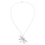Silver pendant necklace, 'Wings of the Dragonfly' - Artisan Crafted Silver Dragonfly Necklace from Peru (image 2d) thumbail