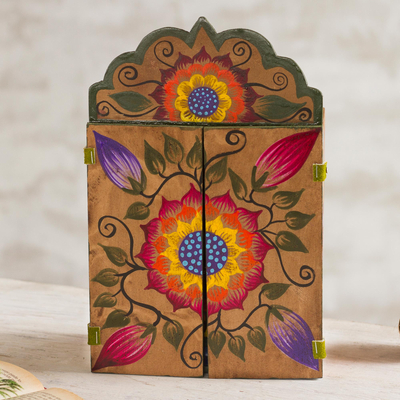 Retablo de cerámica y madera - Retablo de Madera y Cerámica de Colores Celebrando la Igualdad