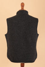 Men's Boiled Alpaca Wool Travel Vest - Andean Holiday | NOVICA