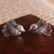 Silberne Knopfohrringe - taubenknopf-Ohrringe aus 950er Silber, hergestellt in Peru