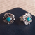 Chrysocolla stud earrings, 'Divine Sweetness' - Artisan Crafted Chrysocolla Stud Earrings from Peru (image 2b) thumbail