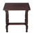 Leather and wood accent table, 'Vines of Autumn' - Vine Motif Leather and Wood Accent Table from Peru (image 2c) thumbail