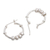 Sterling silver hoop earrings, 'Swing and Sway' - Sterling Silver Hoop Earrings with Sliding Rings from Peru (image 2c) thumbail