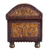 Leather and wood jewelry chest, 'Colonial Style' - Vine Pattern Leather and Wood Jewelry Chest from Peru (image 2e) thumbail