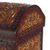 Leather and wood jewelry chest, 'Colonial Style' - Vine Pattern Leather and Wood Jewelry Chest from Peru (image 2i) thumbail