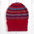 100% alpaca knit hat, 'Andean Art' - Striped 100% Alpaca Knit Hat from Peru (image 2b) thumbail