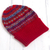 100% alpaca knit hat, 'Andean Art' - Striped 100% Alpaca Knit Hat from Peru (image 2c) thumbail
