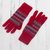 100% alpaca knit gloves, 'Andean Art' - Striped 100% Alpaca Knit Gloves from Peru (image 2b) thumbail