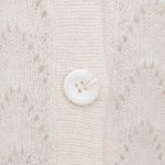 Baby alpaca blend cardigan, 'Comfortable Charm' - Cable Knit Baby Alpaca Blend Cardigan in Ivory from Peru