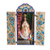 Retablo de madera y cerámica, 'Virgen de La Puerta' - Retablo de madera y cerámica de María Madre pintado a mano